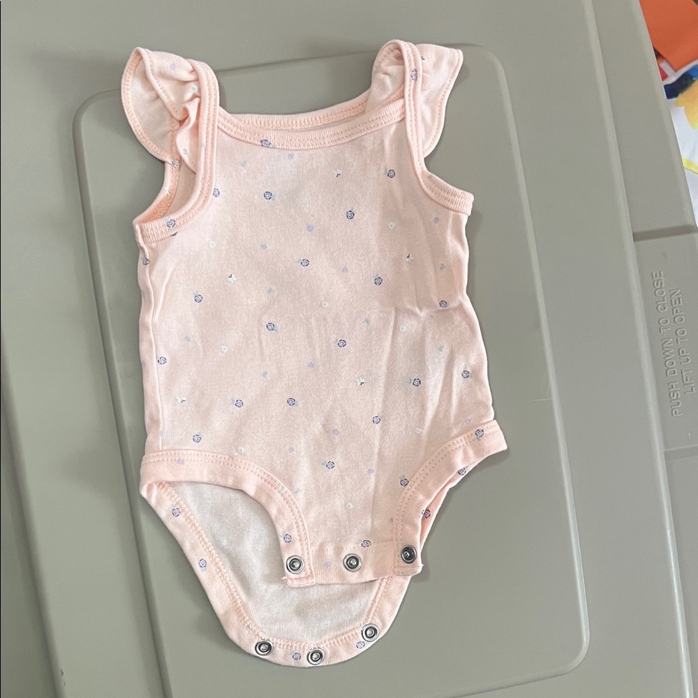 Carter's Light Pink Floral Baby Bodysuit
